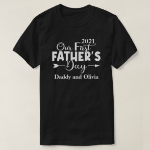 First Father's Day Men's Black T-Shirt