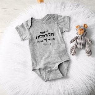 First Father's Day Personalised Baby Bodysuit