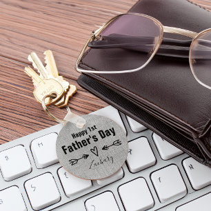 First Father's Day Personalised Key Ring