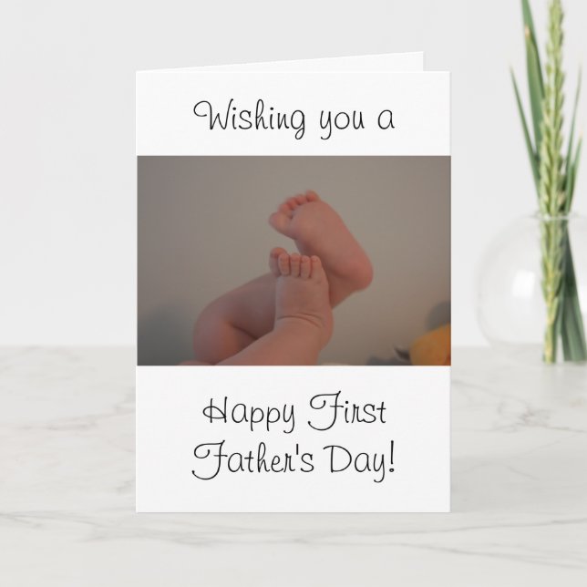 First Father's Day Photo Card (Front)