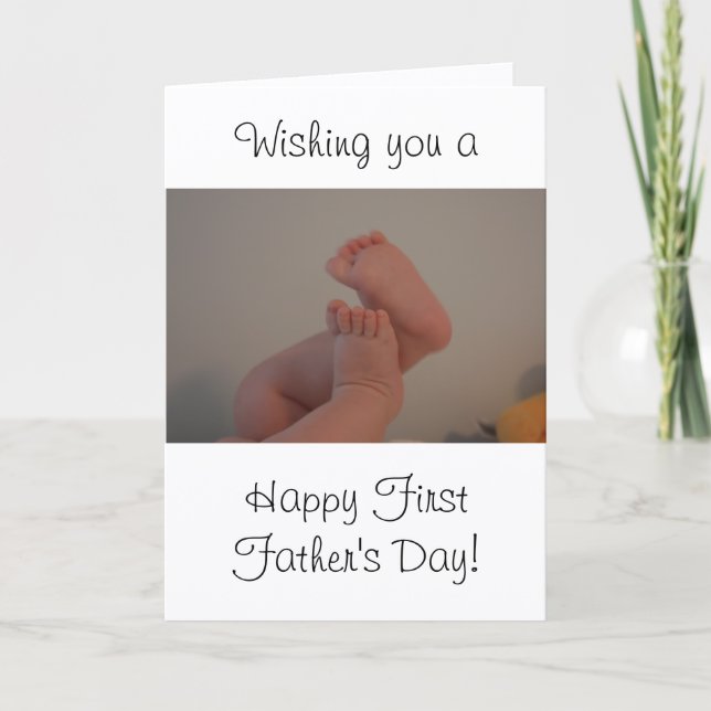 First Father's Day Photo Card (Front)