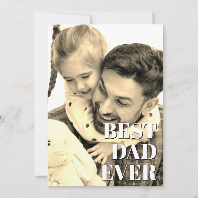 First Father's Day Photo Card (Front)