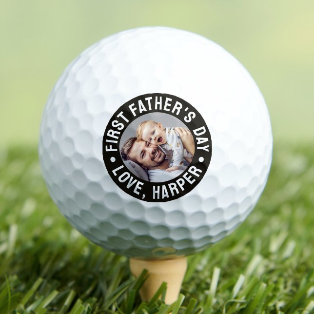 First Father's Day Photo Golf Balls (First Father's Day Photo Golf Balls )