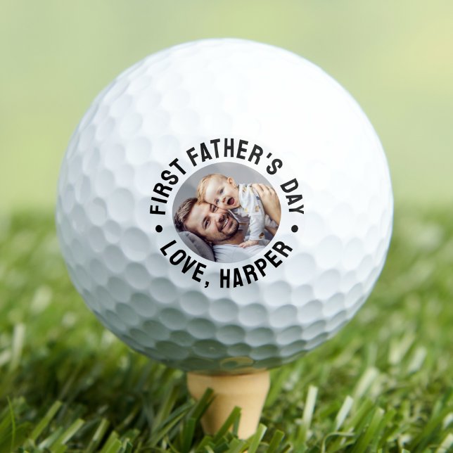 First Father's Day Photo Golf Balls (First Father's Day Photo Golf Balls)