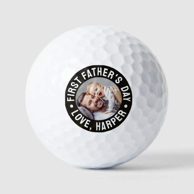 First Father's Day Photo Golf Balls (Front)