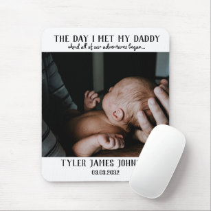 First Father's Day Photo Mouse Pad