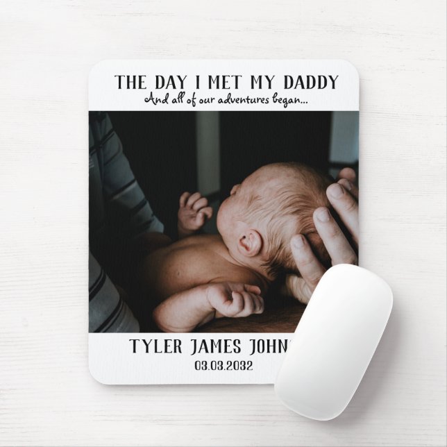 First Father's Day Photo Mouse Pad (With Mouse)