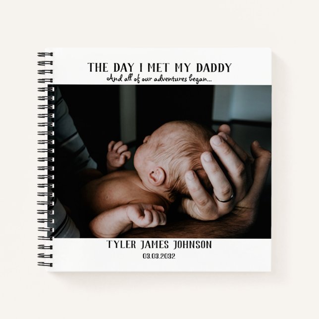 First Father's Day Photo Notebook (Front)