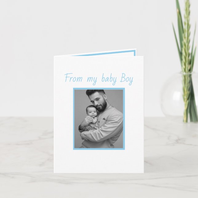 first father's day son Folded Greeting Card (Front)