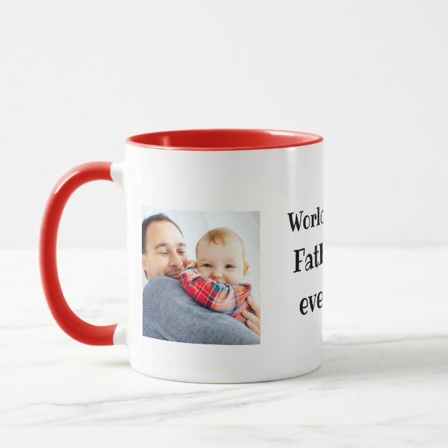 First father's day to World best father  Mug (Left)