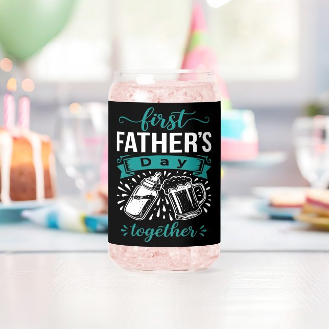 First Father's Day Together Can Glass (Insitu (Birthday))