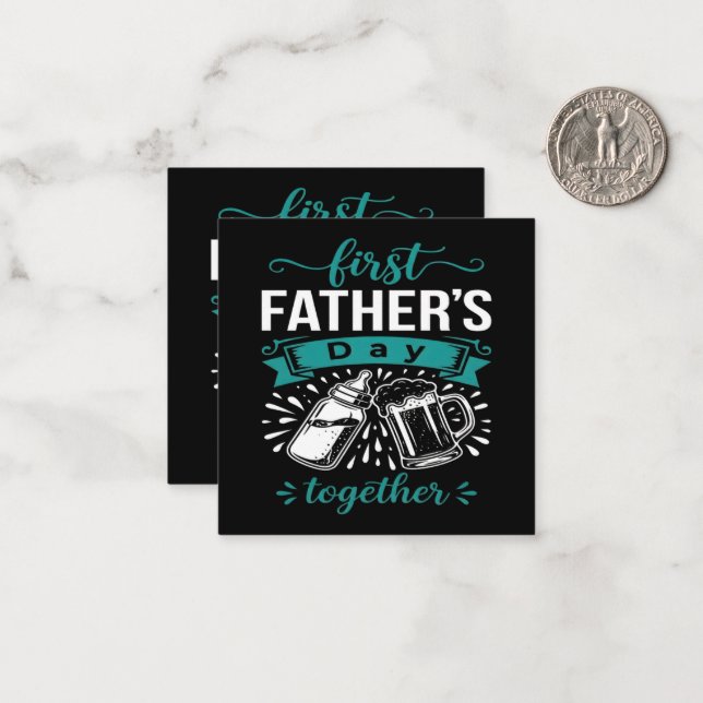 First Father's Day Together Card (Front/Back In Situ)
