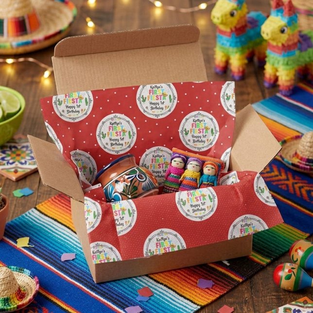 First Fiesta Colourful Mexican 1st Birthday Tissue Paper (Creator Uploaded)