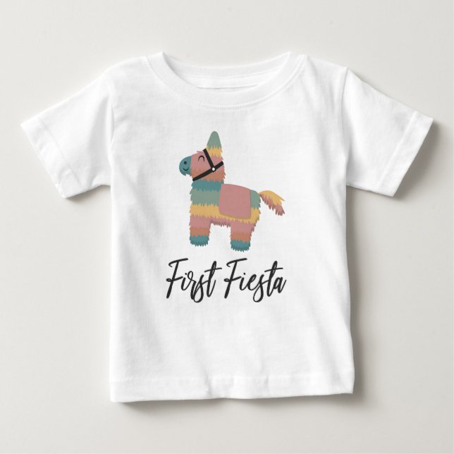 First Fiesta Kids Baby Birthday Party Shirt (Front)