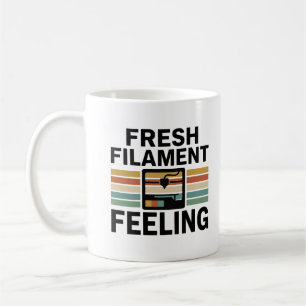 First Filament 3D Printing Retro Style Coffee Mug