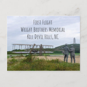 First Flight Wright Brothers Monument Post Card