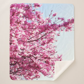 FIRST FLOWERS SPRING SHERPA BLANKET