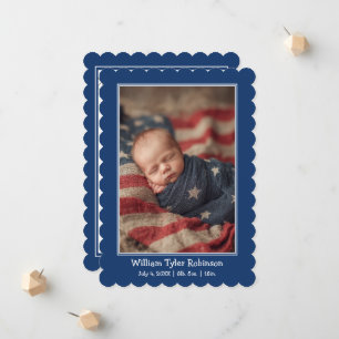 First Fourth of July Puppy Announcement