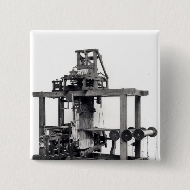 First fully automated loom 15 cm square badge (Front)