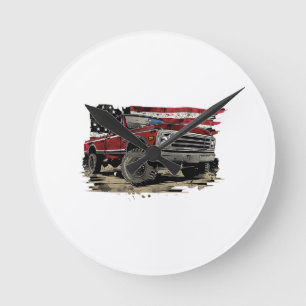 First gen pickup truck old truck vintage truck round clock