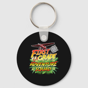 First Grade Adventure Squad - Safari Theme Teacher Key Ring