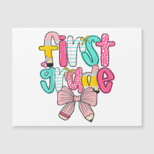 First Grade Coquette Bow Back To School First Day