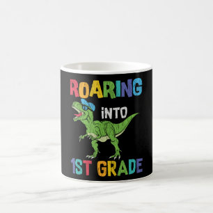 First Grade Dino Lover First Day School Kids Gift Coffee Mug