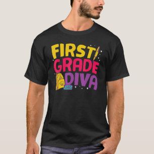 First Grade Diva Cute 1st Grade T-Shirt