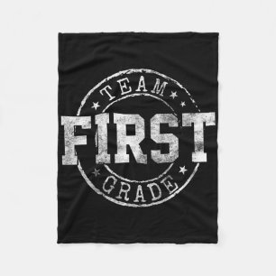 First Grade Dream Team 1st Grade First Day Of Scho Fleece Blanket