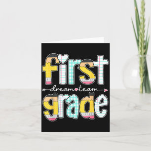 First Grade Dream Team Back To School Teacher Card