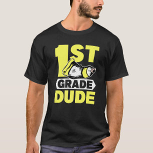 First Grade Dude School 1st Grader Graduation T-Shirt