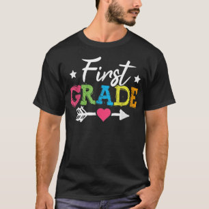 First Grade Girls Boys Teacher Team 1st Grade Squa T-Shirt