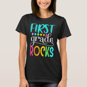 First Grade Hello 1st Grade Rocks Back To School T-Shirt