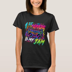 First grade is jam retro back to school teacher T-Shirt