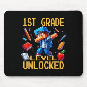 First Grade Level Unlocked Dabbing Gamer Ck To Sch Mouse Pad