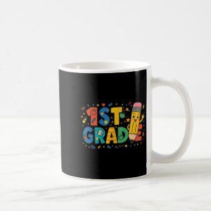 First Grade Pencil Back To School 1st Grade Studen Coffee Mug