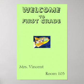 First Grade Poster