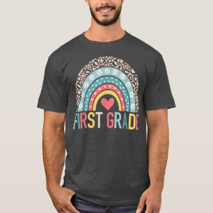 First Grade Rainbow Back To School 1st Grade Squad T-Shirt