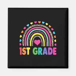 First Grade Rainbow Girls Boys Teacher Team 1st Gr Magnet