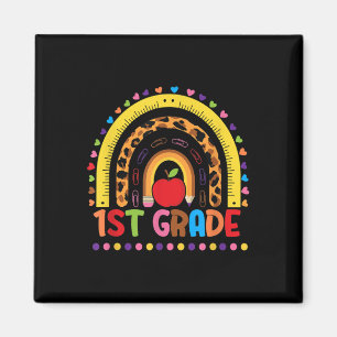 First Grade Rainbow Girls Boys Teacher Team 1st Gr Magnet