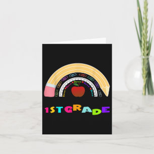 First Grade Rainbow Team 1st Grade First Day Back  Card