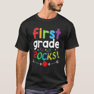 First Grade Rocks 1st Graders & Teacher Back To Sc T-Shirt