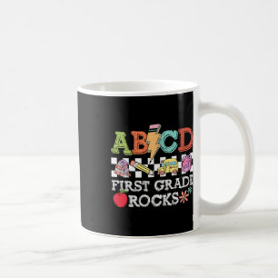 First Grade Rocks Pencil Lightning Teachers Rock G Coffee Mug
