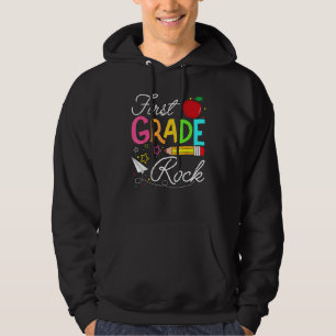 First Grade Rocks  Team 1st Grade Teacher Hoodie