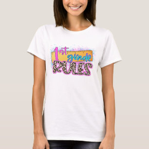 First Grade Rules Teacher T-Shirt
