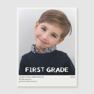 First Grade School Year Photo Keepsake Magnet