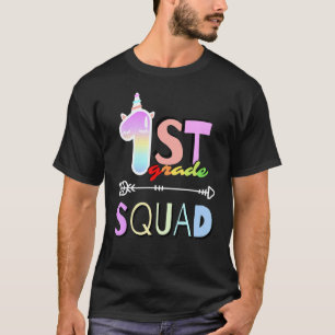 First Grade Squad 1st Unicorn Back To School Teach T-Shirt