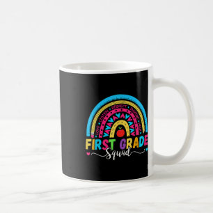 First Grade Squad Back To School Rainbow Boho 1st  Coffee Mug