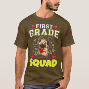 First Grade Squad Funny Elementary Primary School T-Shirt