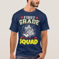 First Grade Squad Funny Elementary Primary School